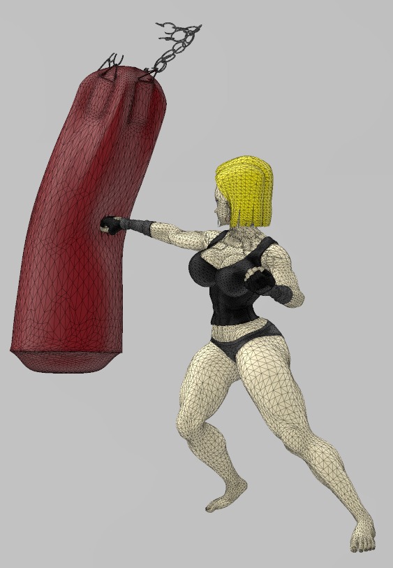Android 18 Workout - The Whole Set 3D print model_10