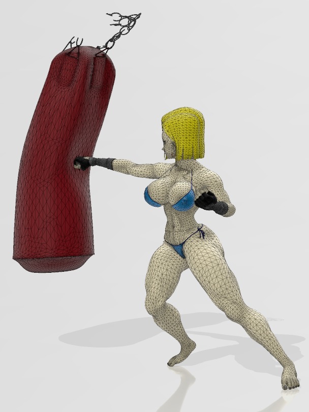 Android 18 Workout - The Whole Set 3D print model_11