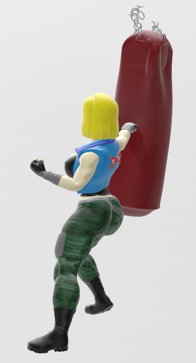 Android 18 Workout - The Whole Set 3D print model_12