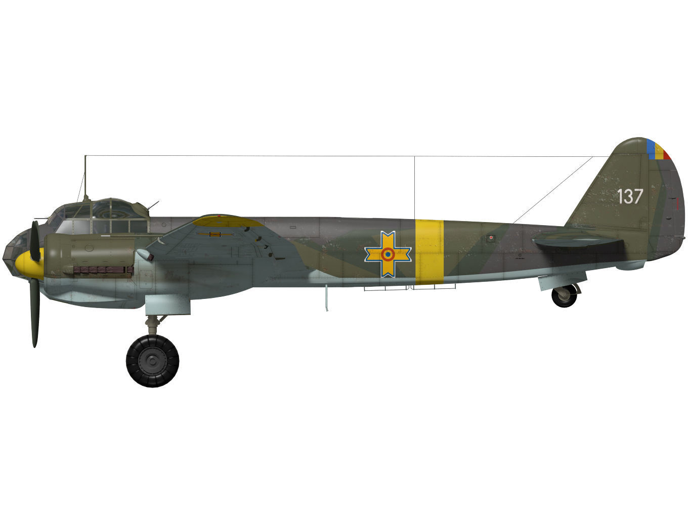 Junkers Ju 88 D-1 3D model_10