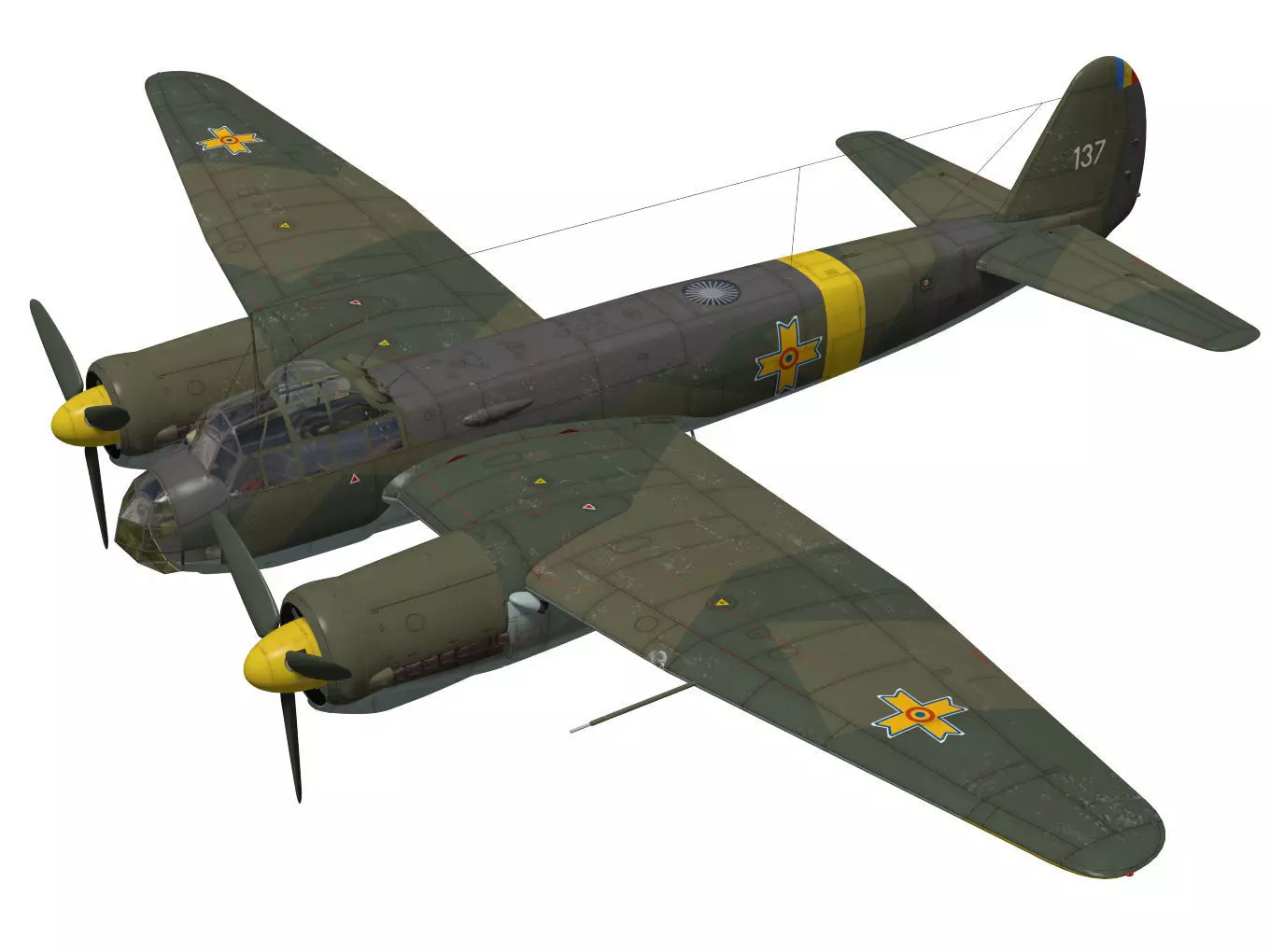 Junkers Ju 88 D-1 3D model_0