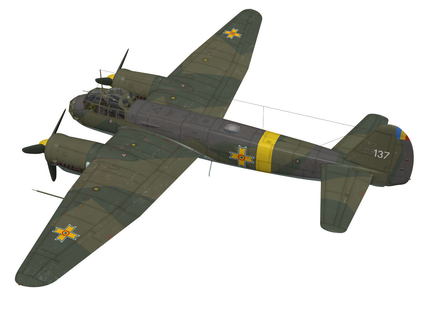 Junkers Ju 88 D-1 3D model_1