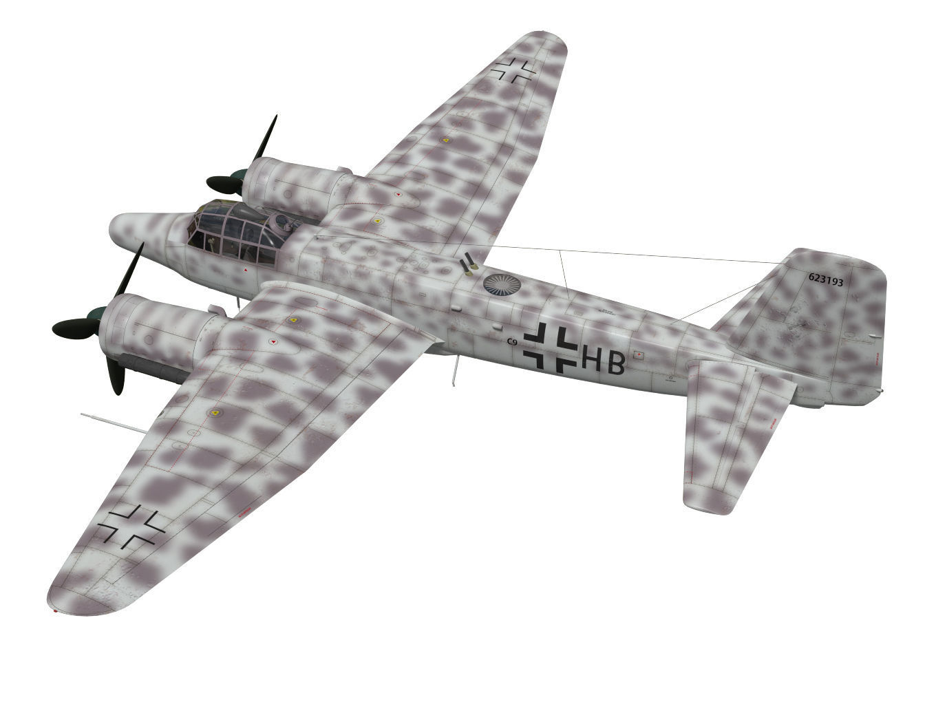 Junkers Ju 88 G-6 3D model_1