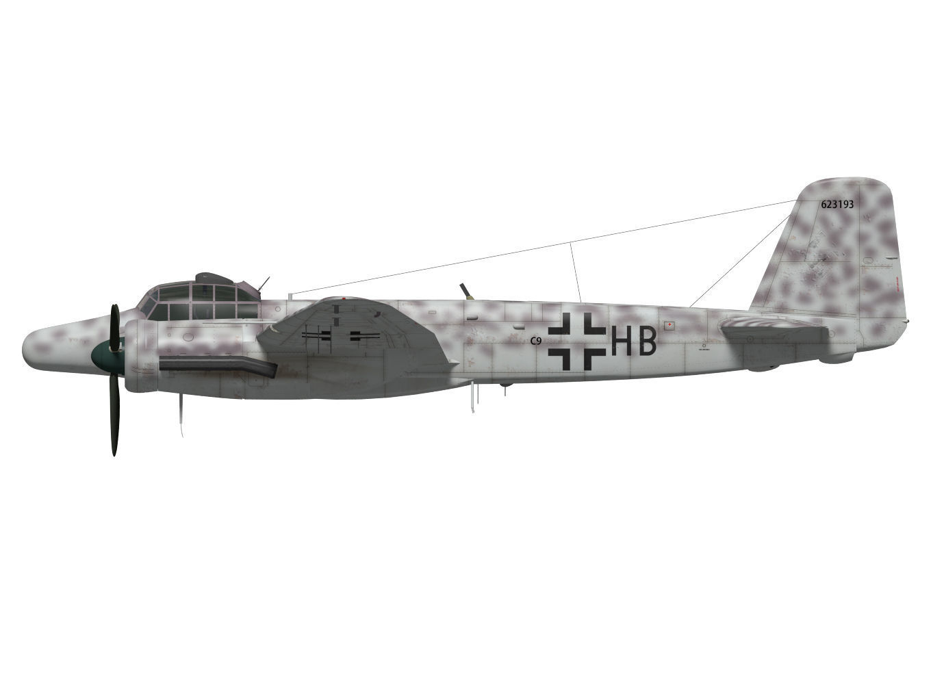 Junkers Ju 88 G-6 3D model_9