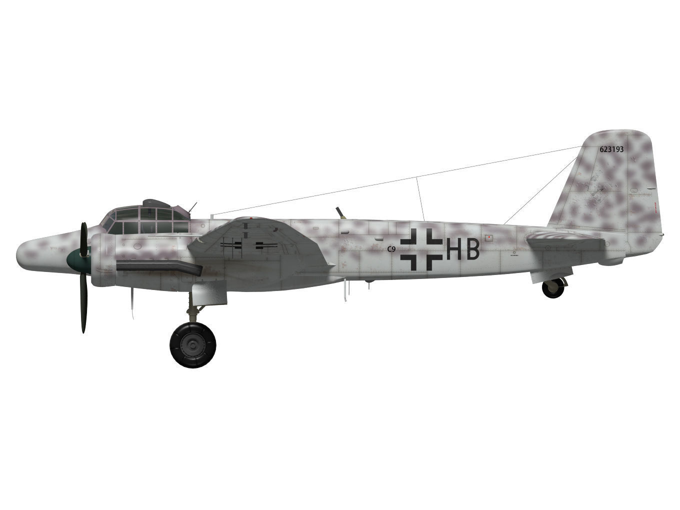 Junkers Ju 88 G-6 3D model_10