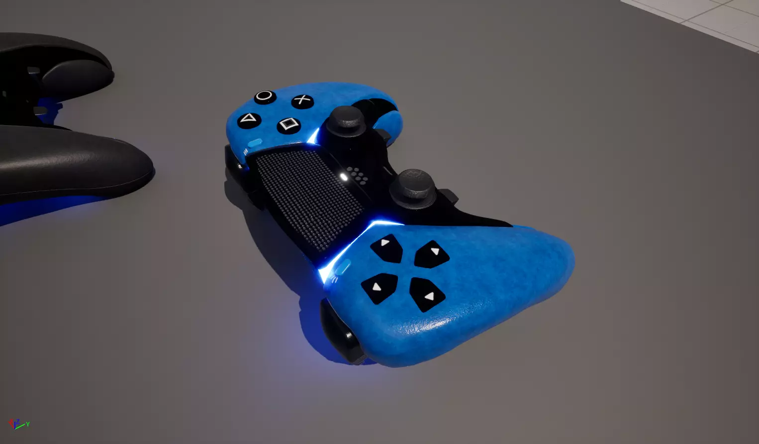 Blue Joystick Model - High Quality and Detailed 3D Model  Low-poly 3D model_0