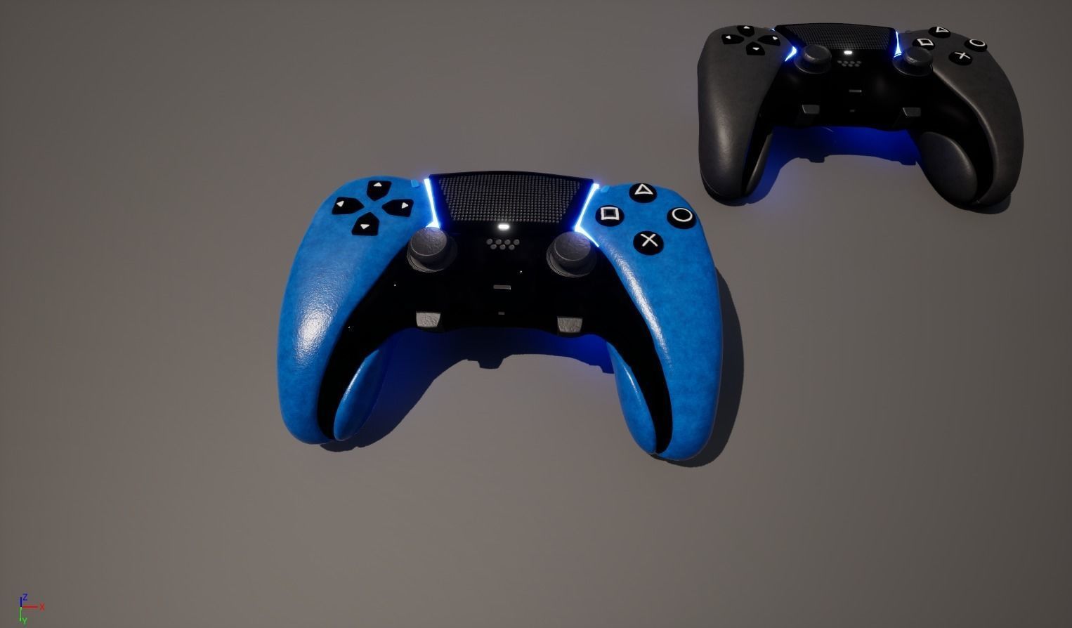 Blue Joystick Model - High Quality and Detailed 3D Model  Low-poly 3D model_10