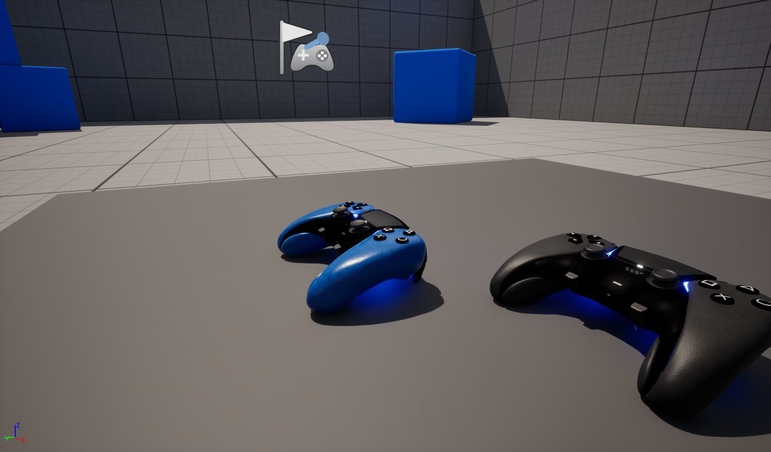 Blue Joystick Model - High Quality and Detailed 3D Model  Low-poly 3D model_8