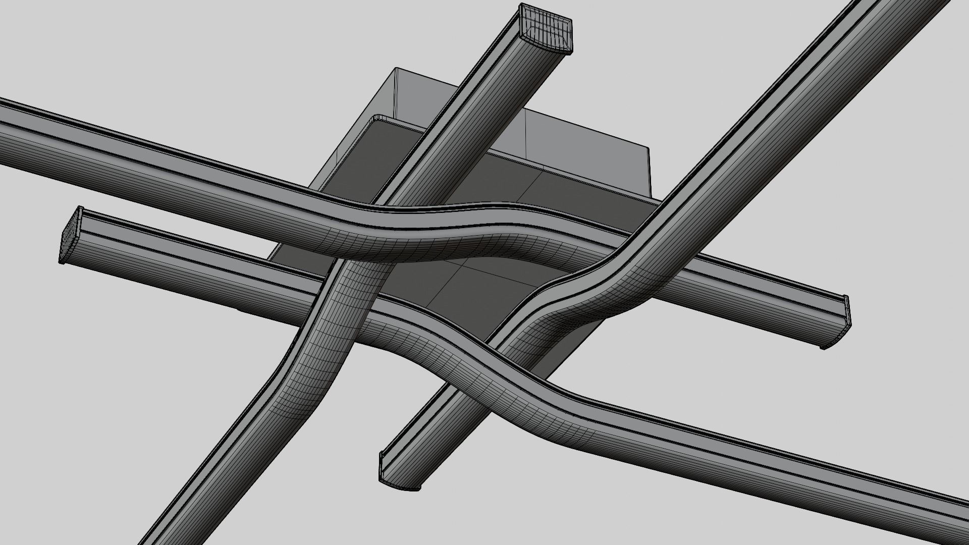 Ceiling LED MESH 01-1621 3D model_4