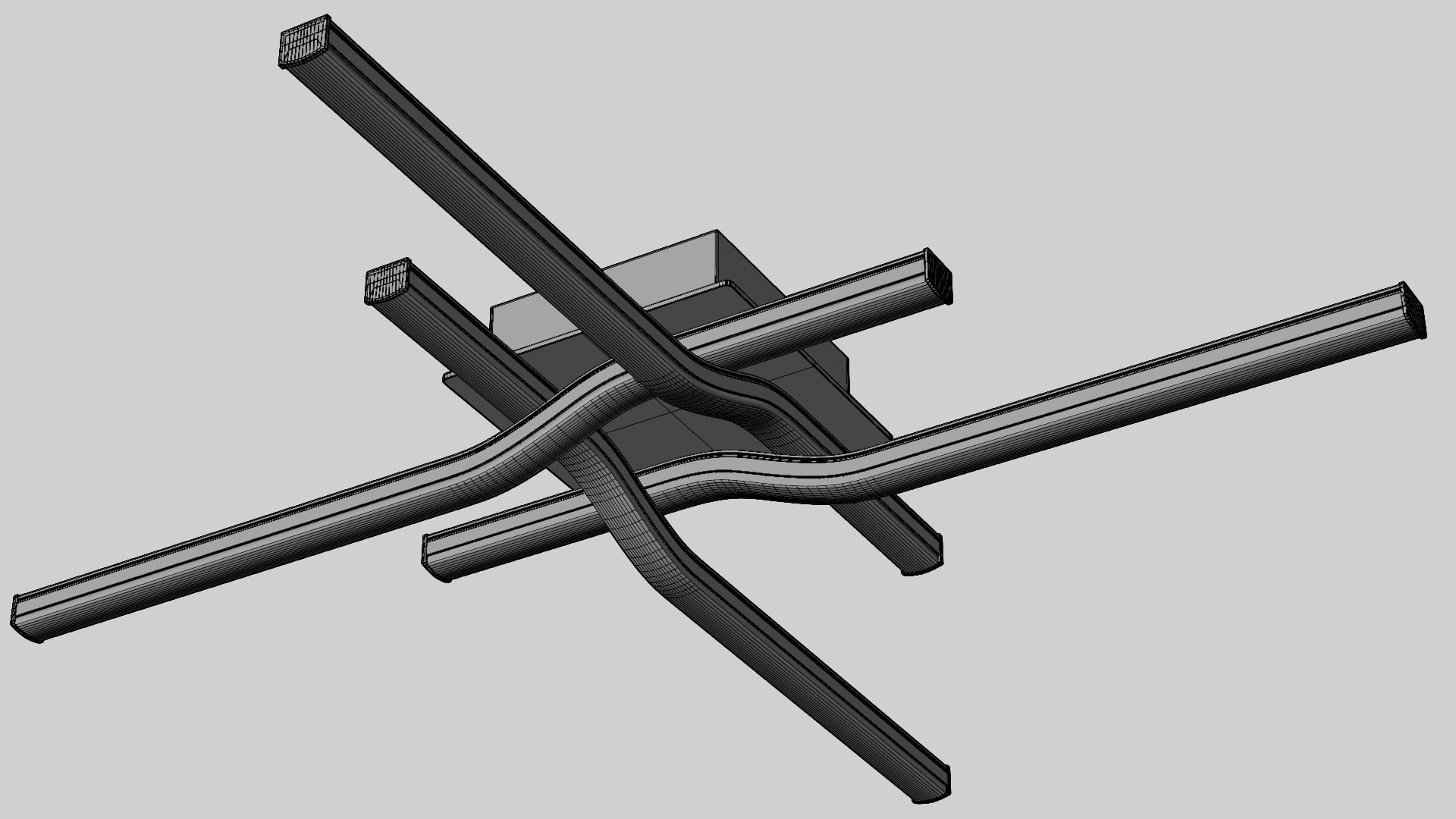 Ceiling LED MESH 01-1621 3D model_3