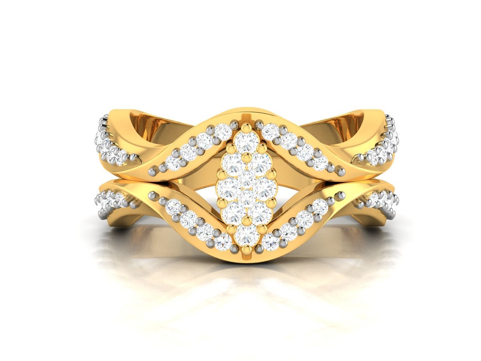 Diamond Ring 3D print model_7