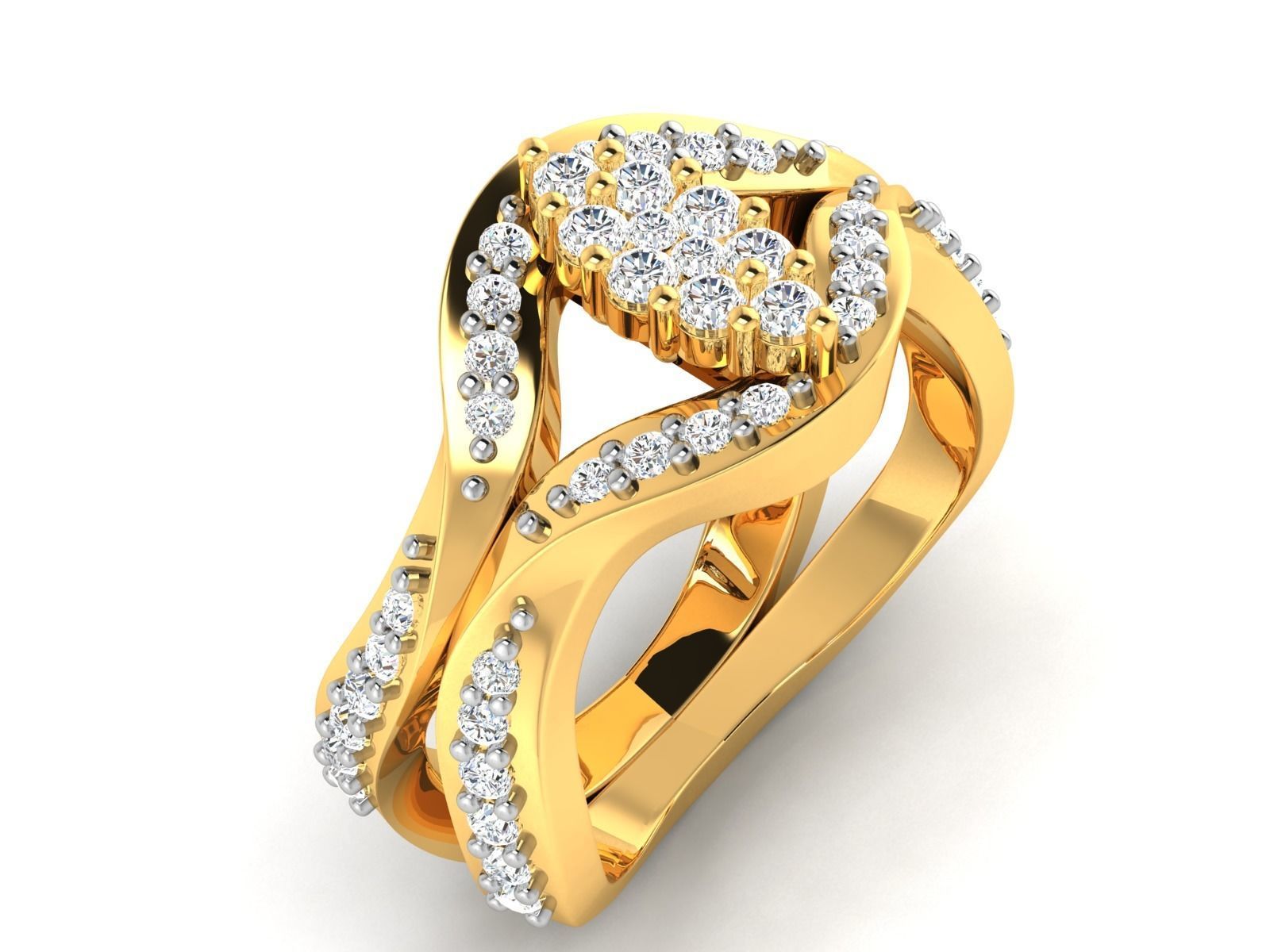 Diamond Ring 3D print model_1