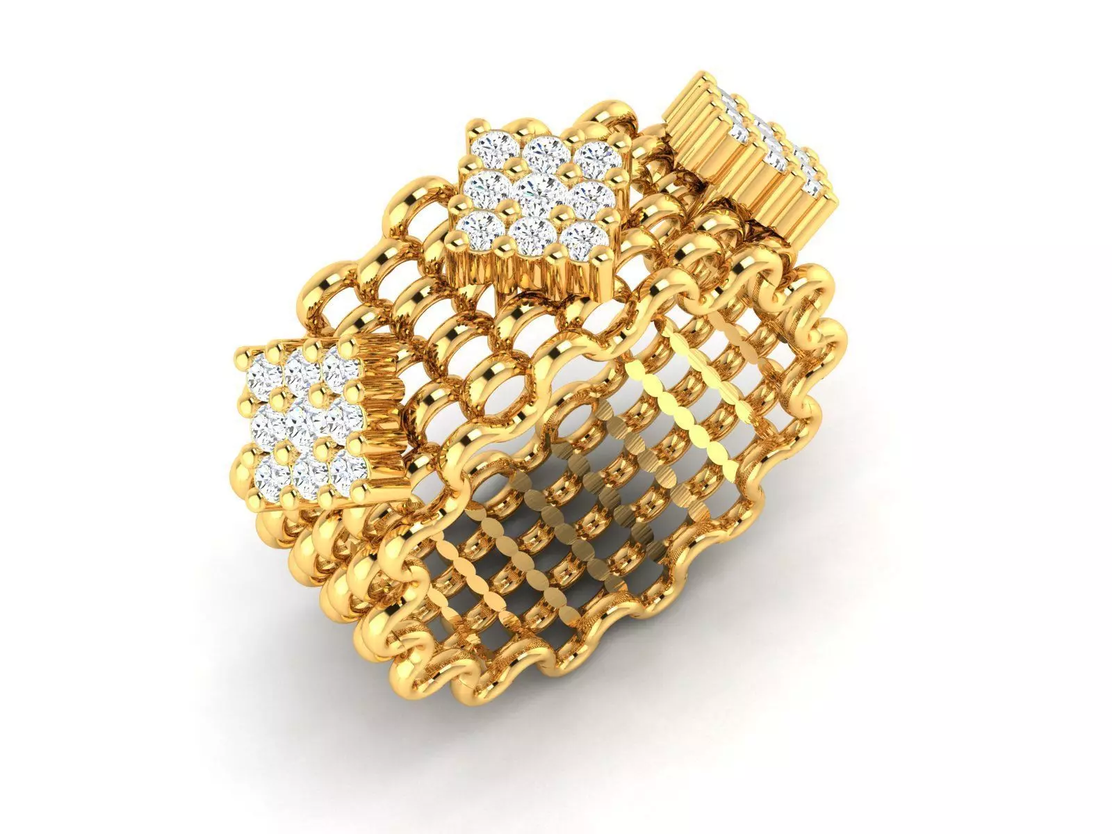 Diamond Ring 3D print model_0