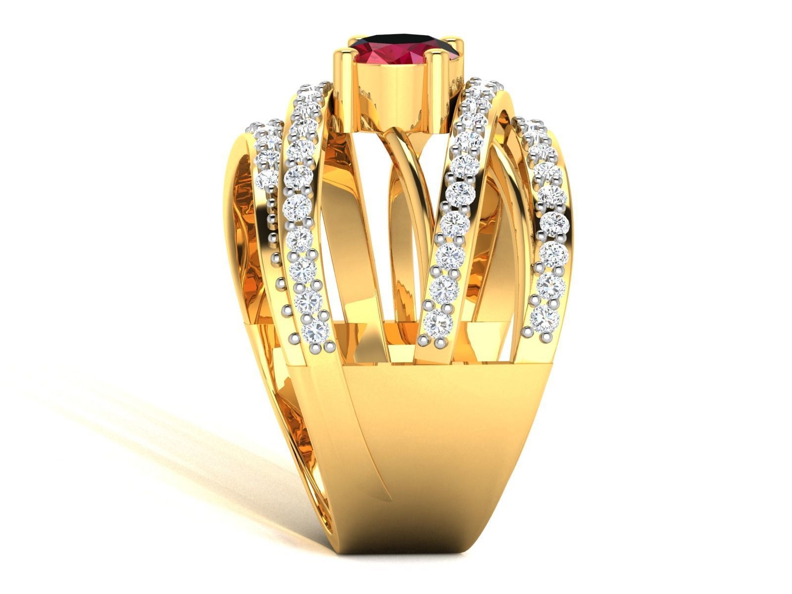 Diamond Ring 3D print model_6