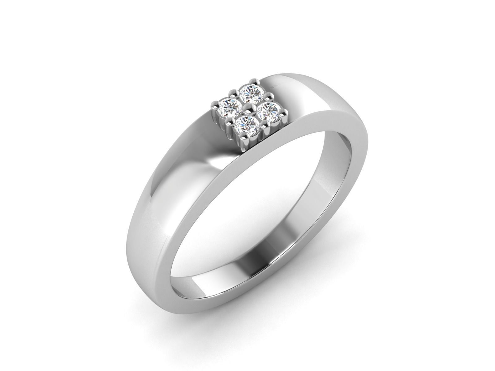 Diamond Ring 3D print model_1