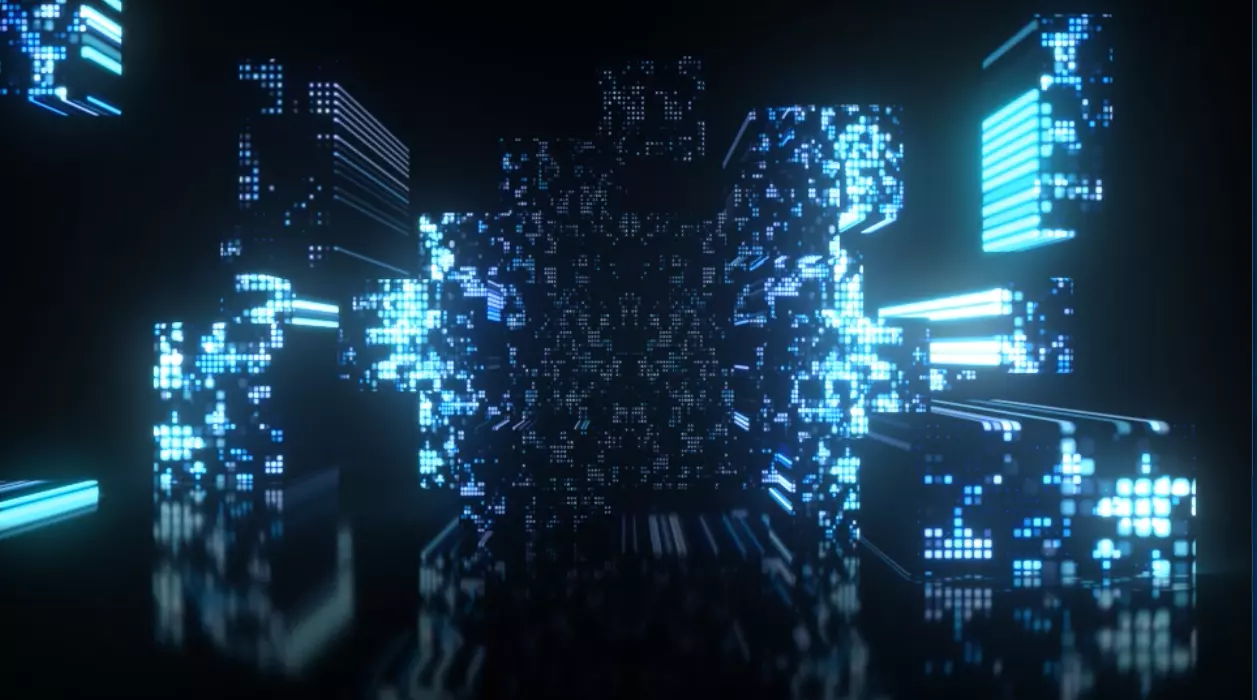 3D future matrix technology information effects 3D model_0