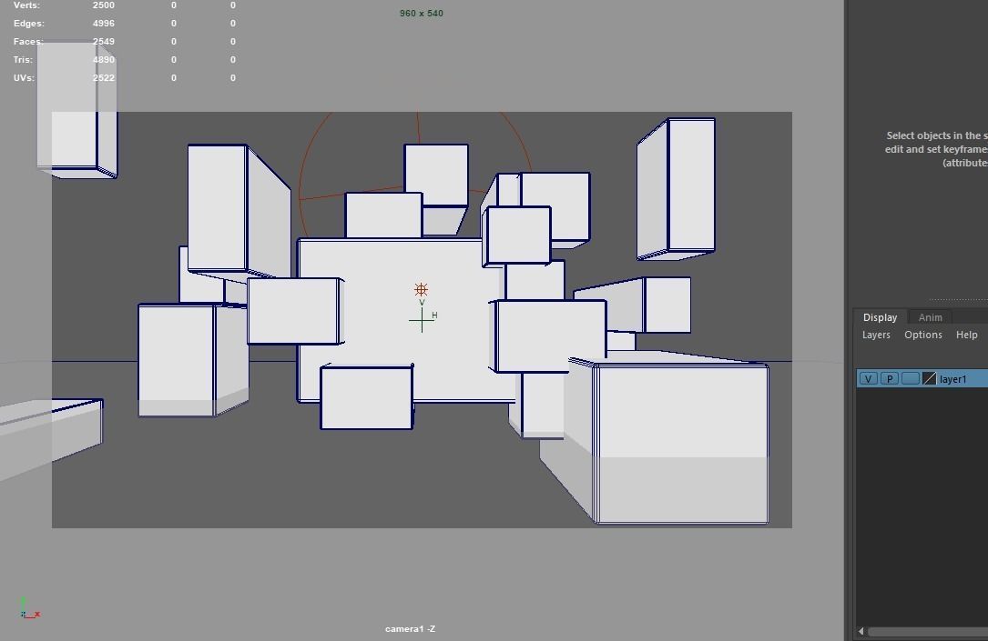3D future matrix technology information effects 3D model_1