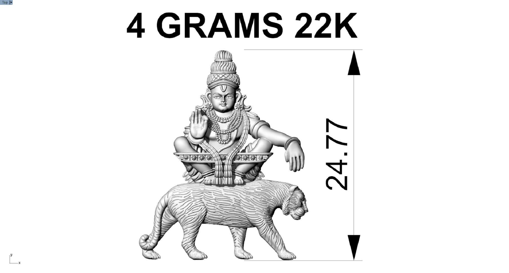 AYYAPPAN WITH TIGER 3D print model_1