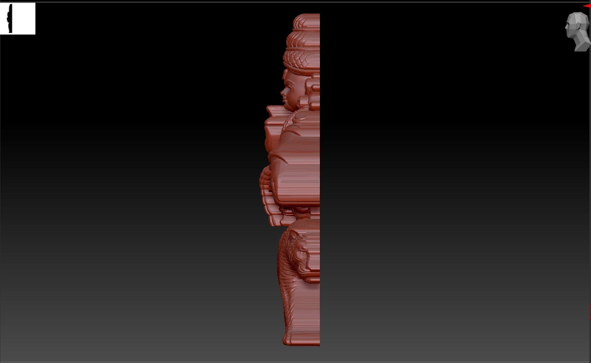 AYYAPPAN WITH TIGER 3D print model_6