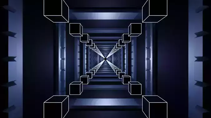 Loop Cube Animation 3D model