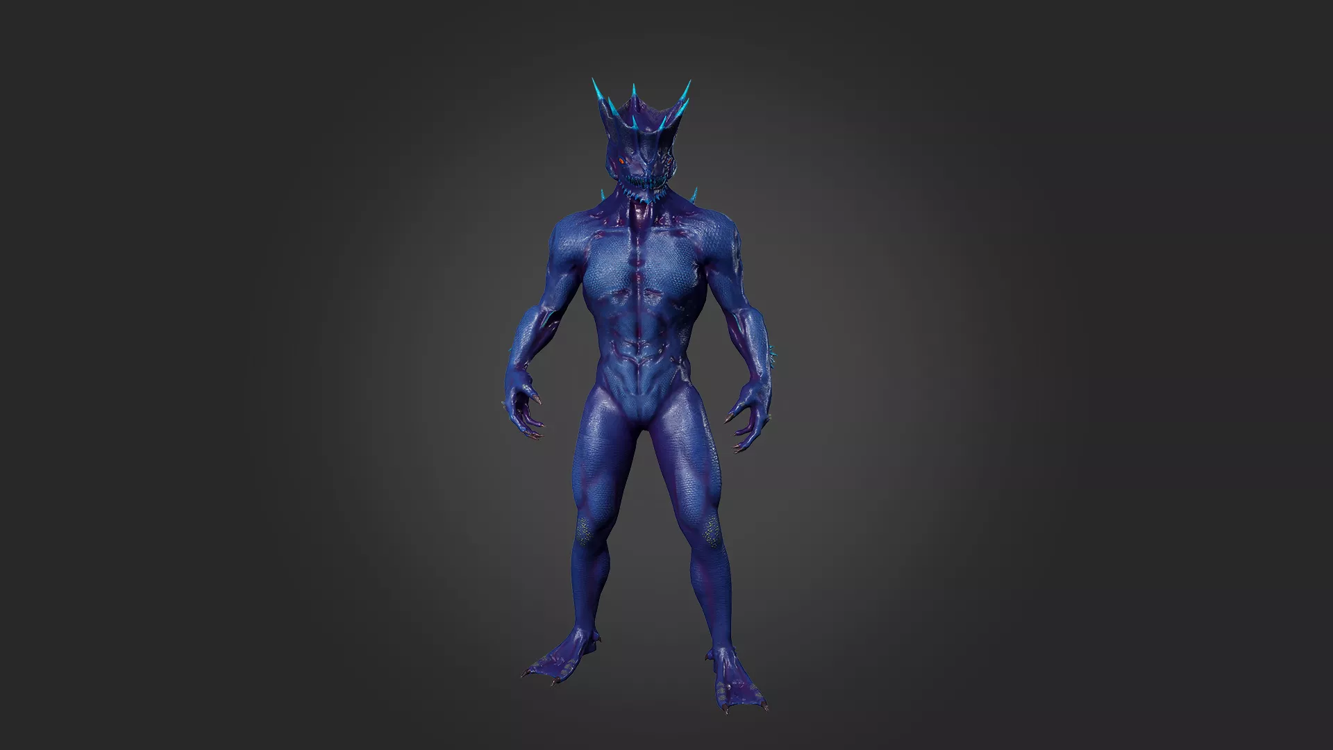 Sea monster 3 Low-poly 3D model