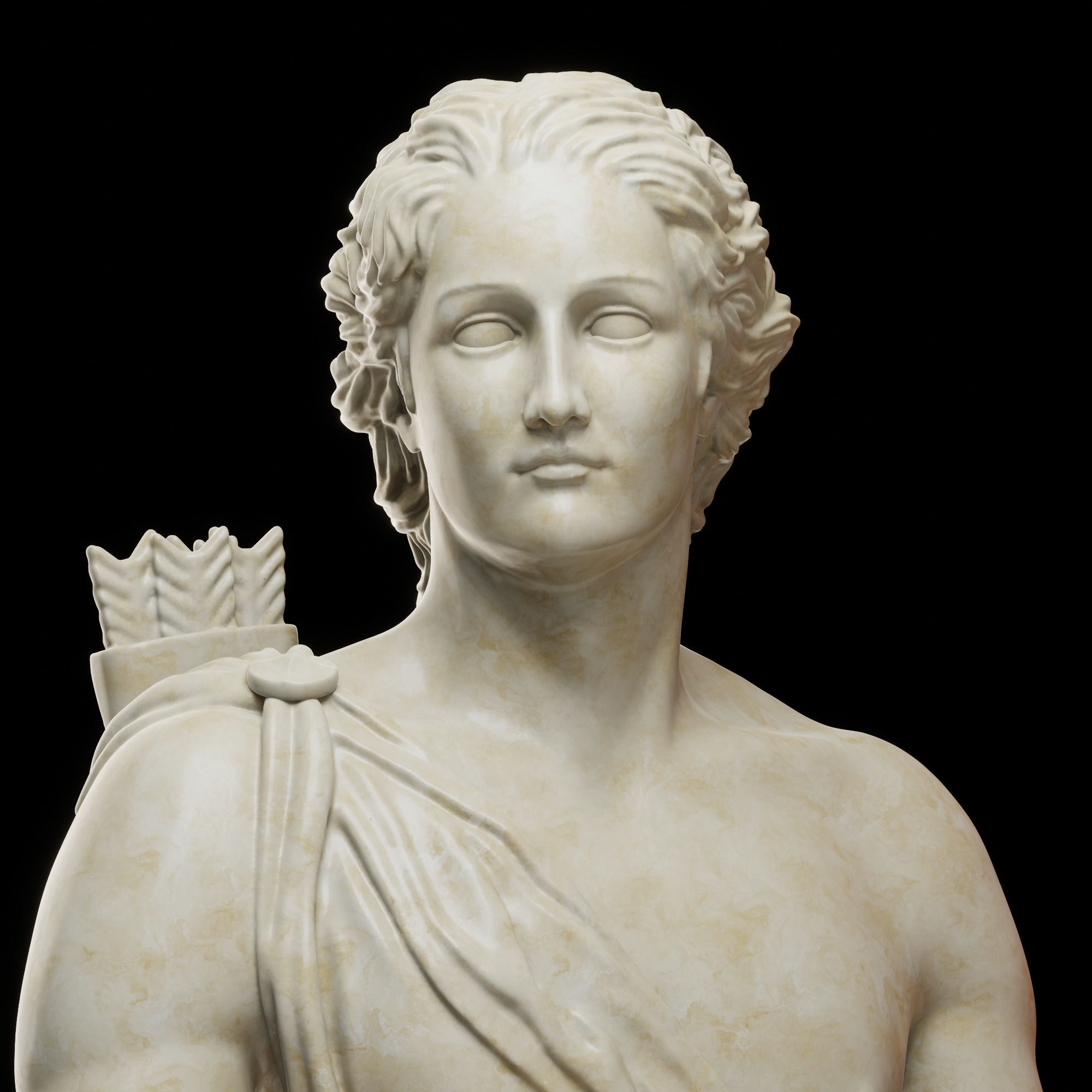 Apollo Bust 3D print model_1