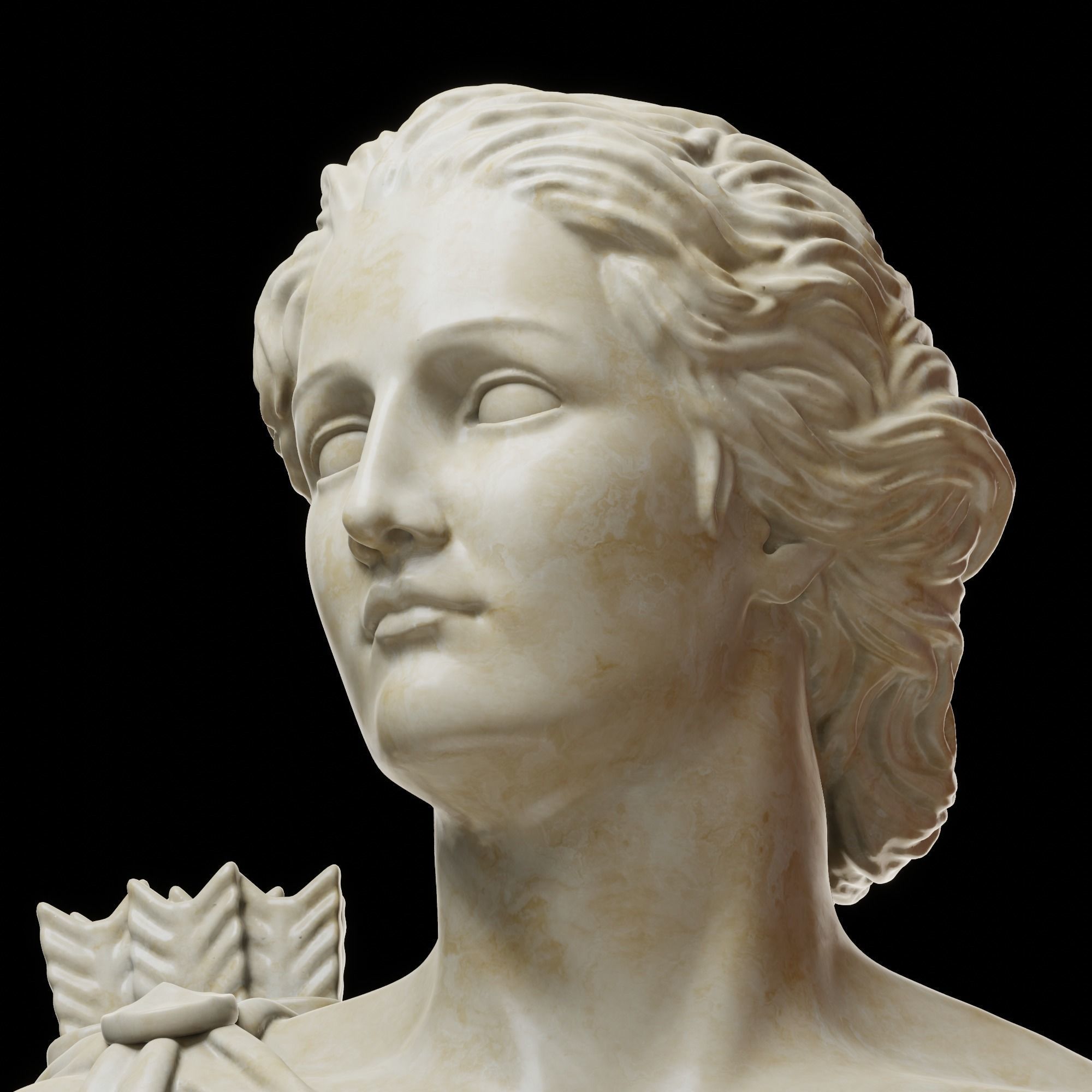 Apollo Bust 3D print model_10
