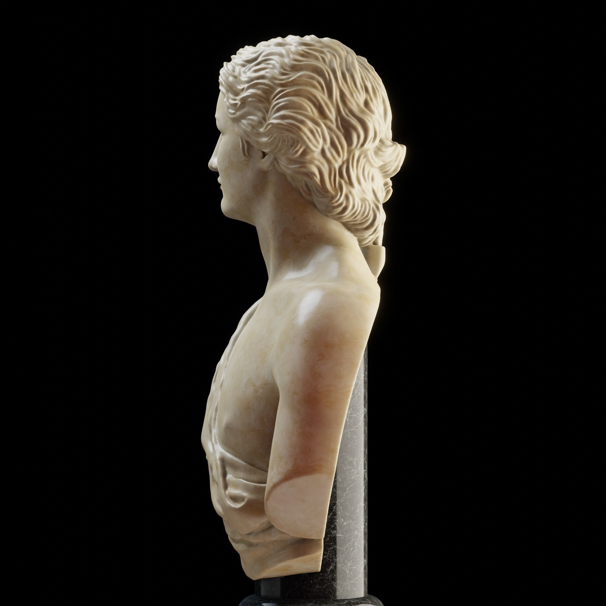 Apollo Bust 3D print model_5