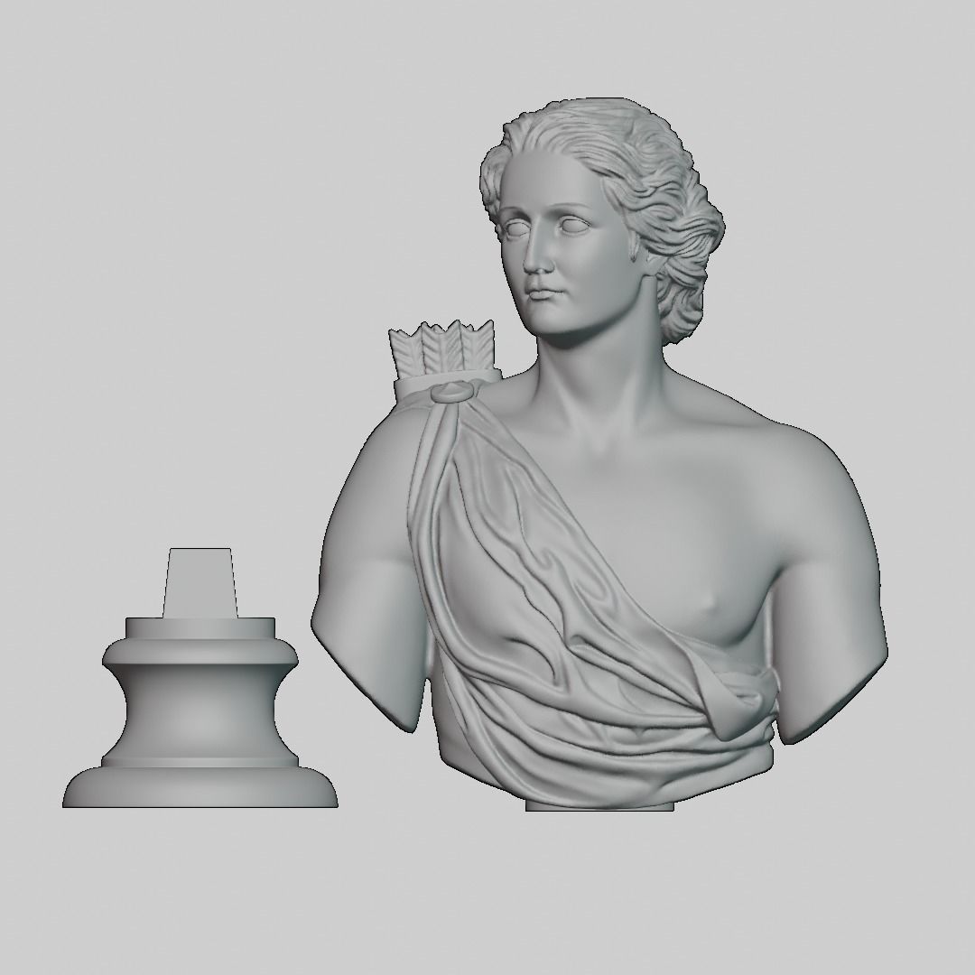 Apollo Bust 3D print model_17
