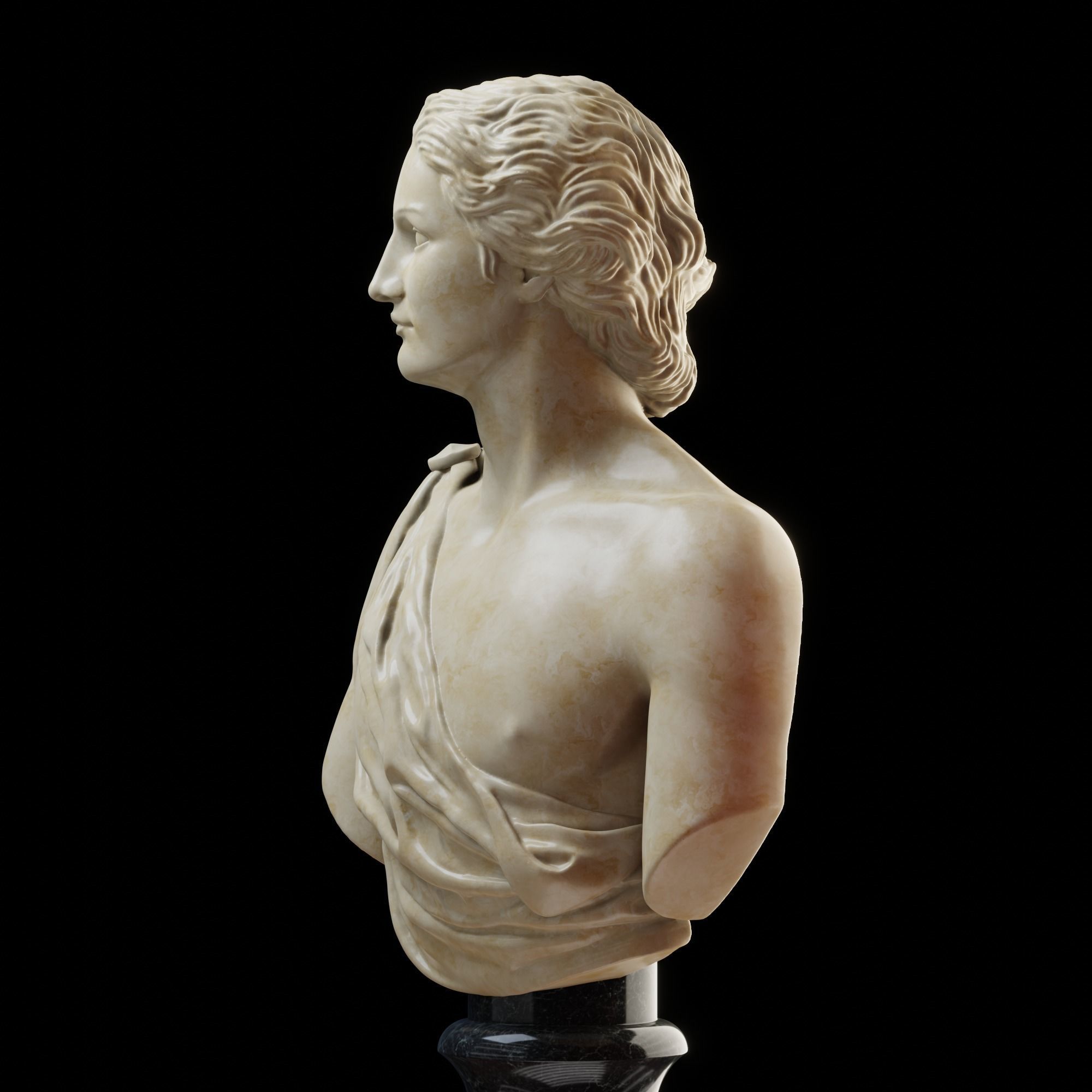 Apollo Bust 3D print model_4