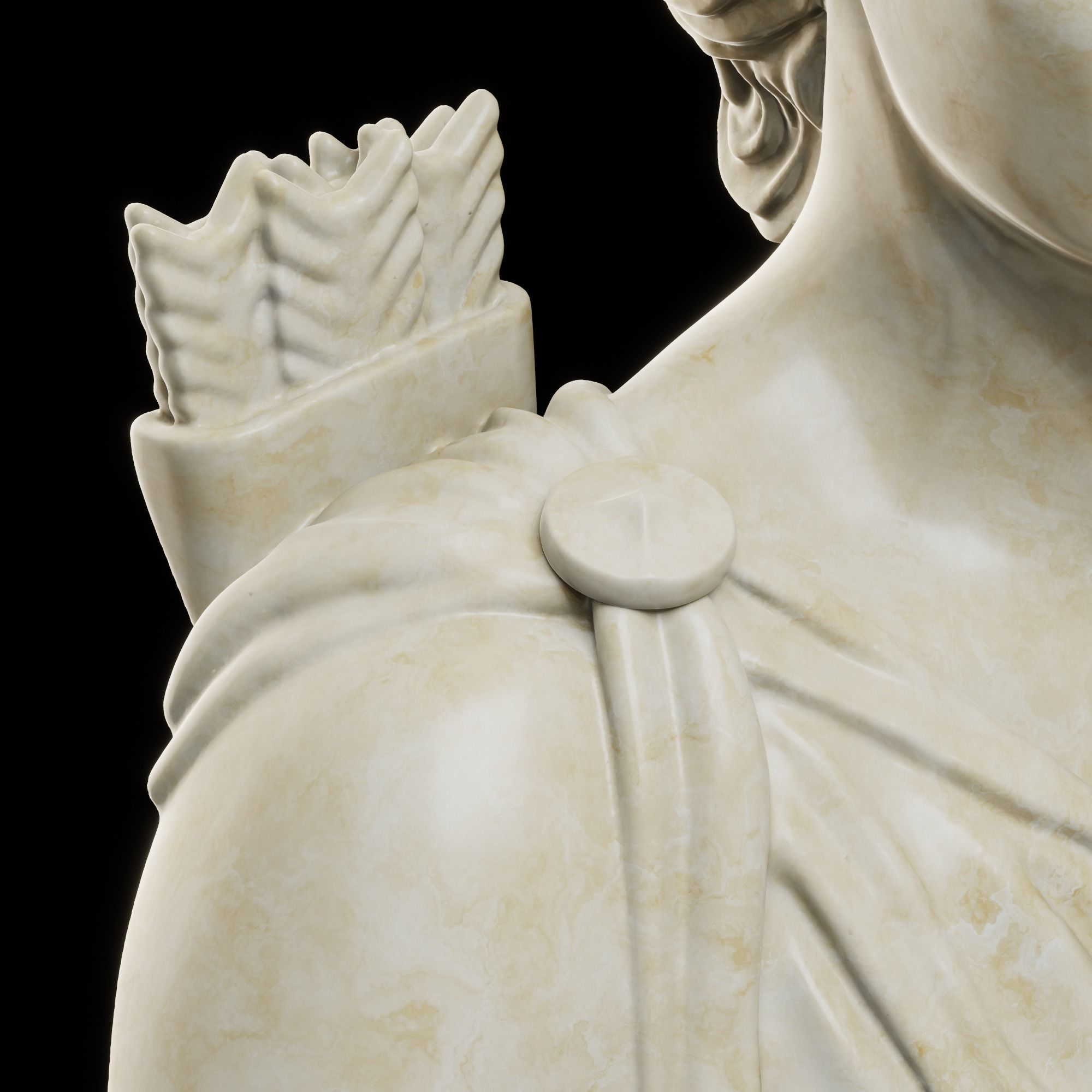 Apollo Bust 3D print model_12