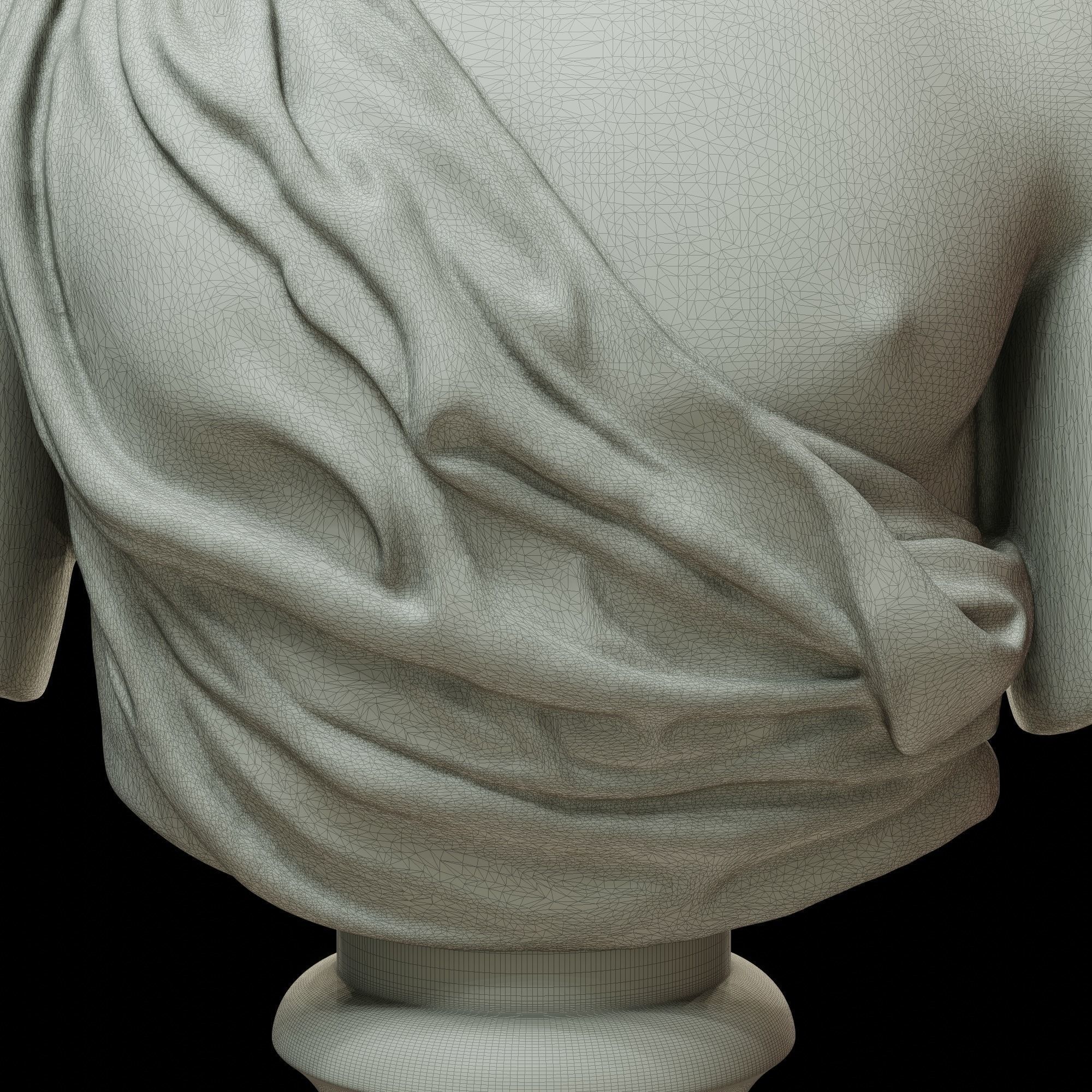 Apollo Bust 3D print model_16
