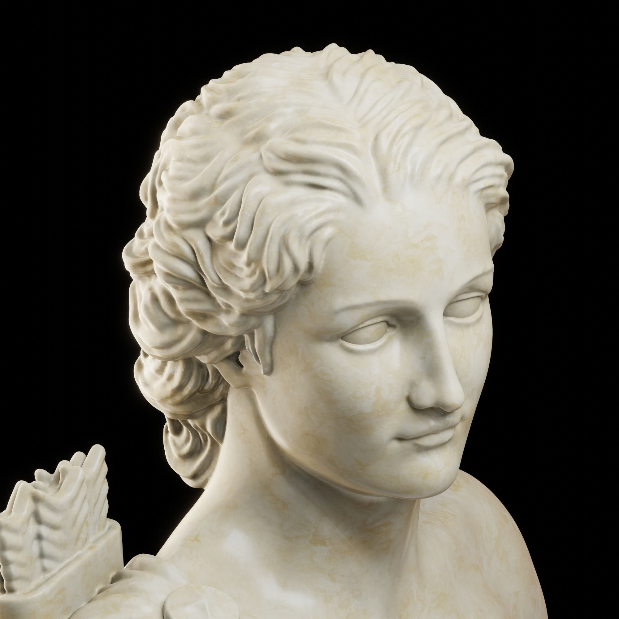 Apollo Bust 3D print model_9
