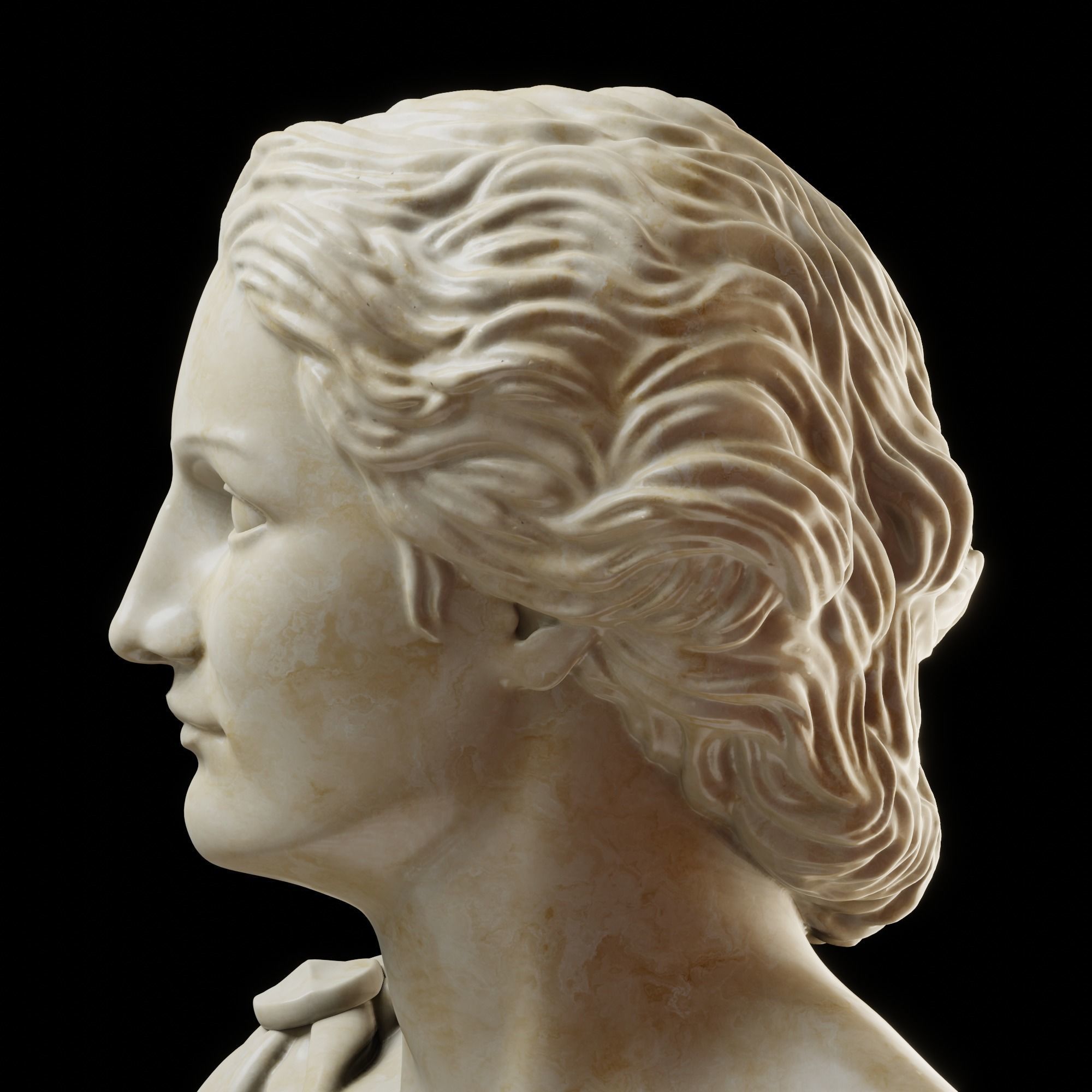 Apollo Bust 3D print model_8