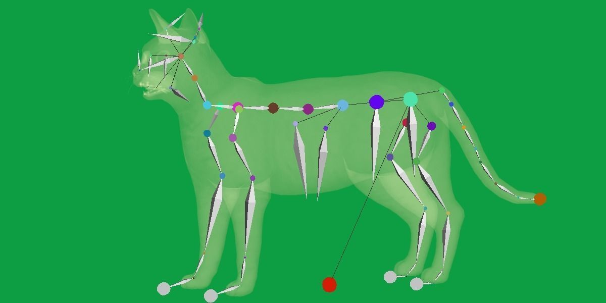 Bengal Cat Low-poly 3D model_21