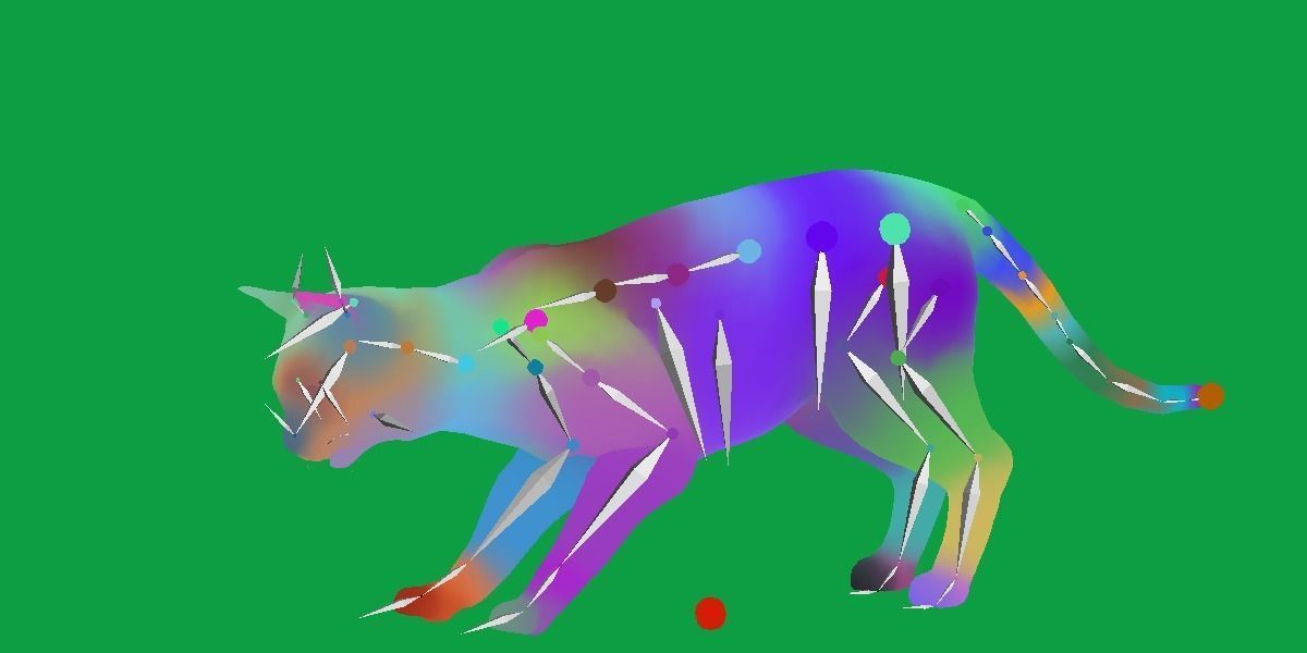 Bengal Cat Low-poly 3D model_22