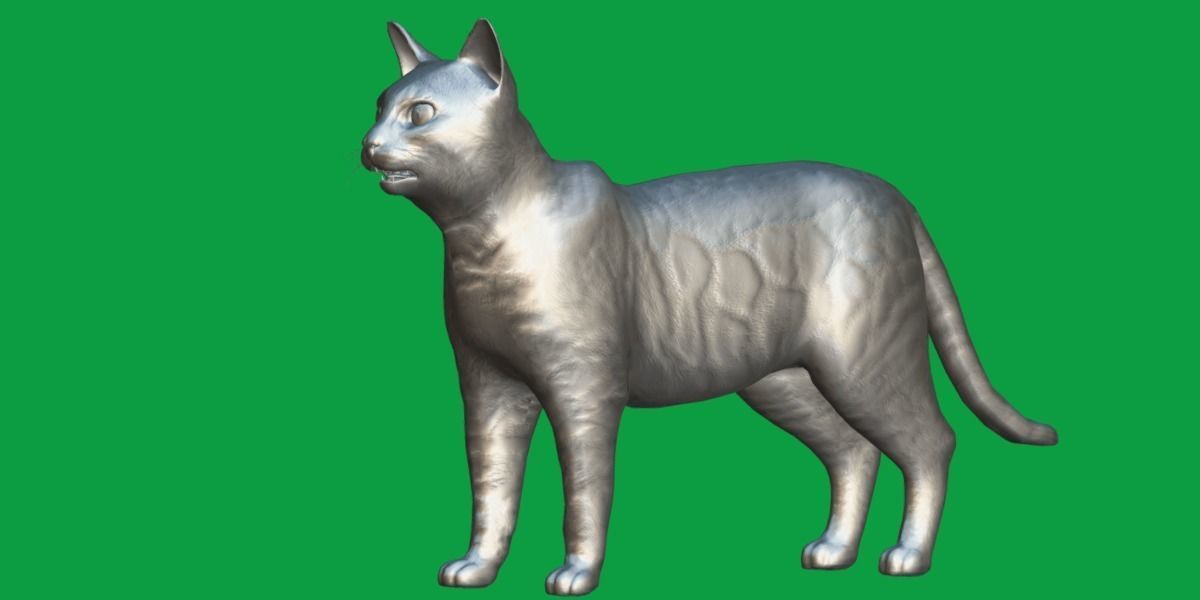 Bengal Cat Low-poly 3D model_9