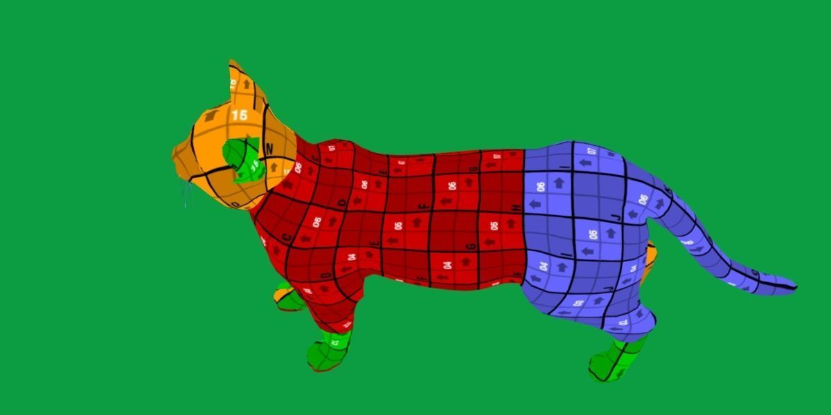 Bengal Cat Low-poly 3D model_15