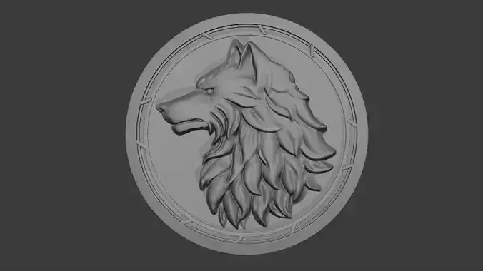 wolf pendant