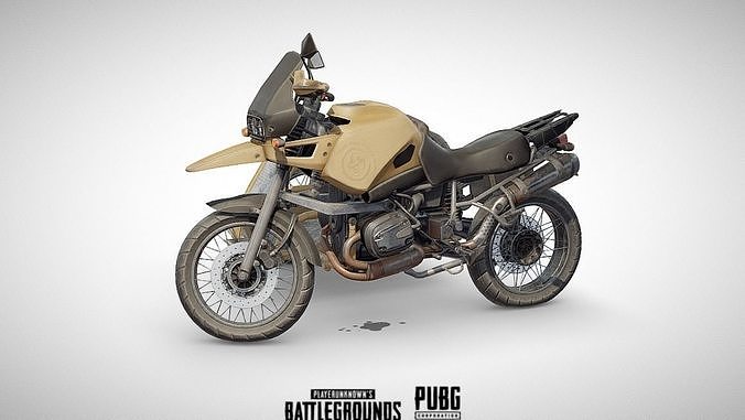 PUBG Motorcycle  3d model 3D model