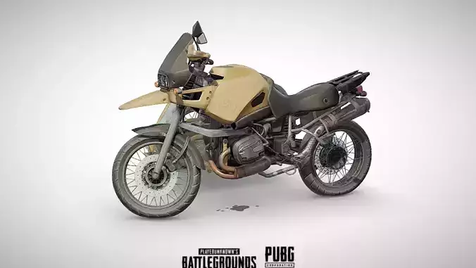 PUBG Motorcycle 3d model 3D model