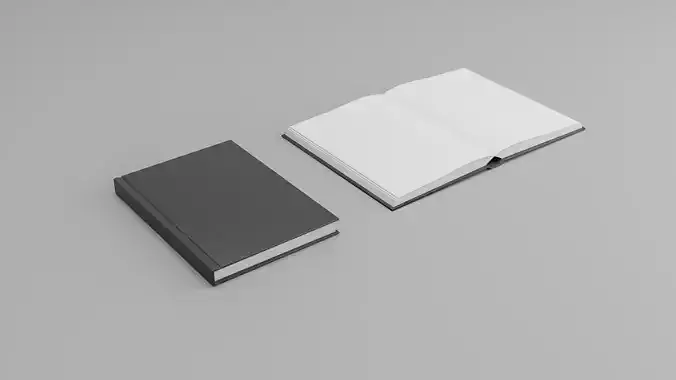 Hardcover Notebook Journal  Two 3D models included