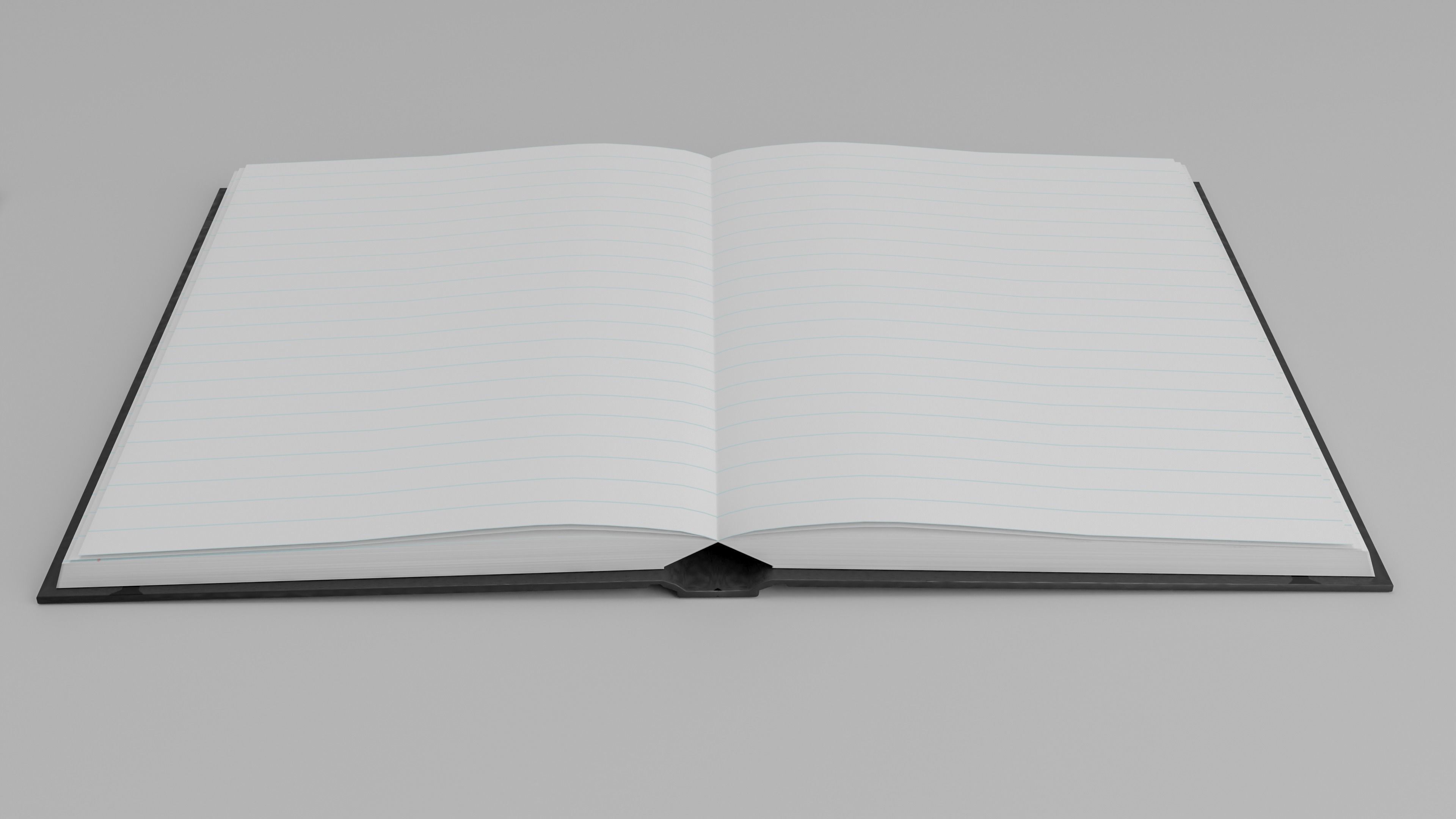 Hardcover Notebook Journal Two 3D models included Low-poly 3D model_6