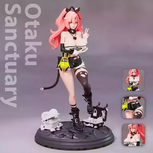 Nicole Zenless Zero Figure 3D print model