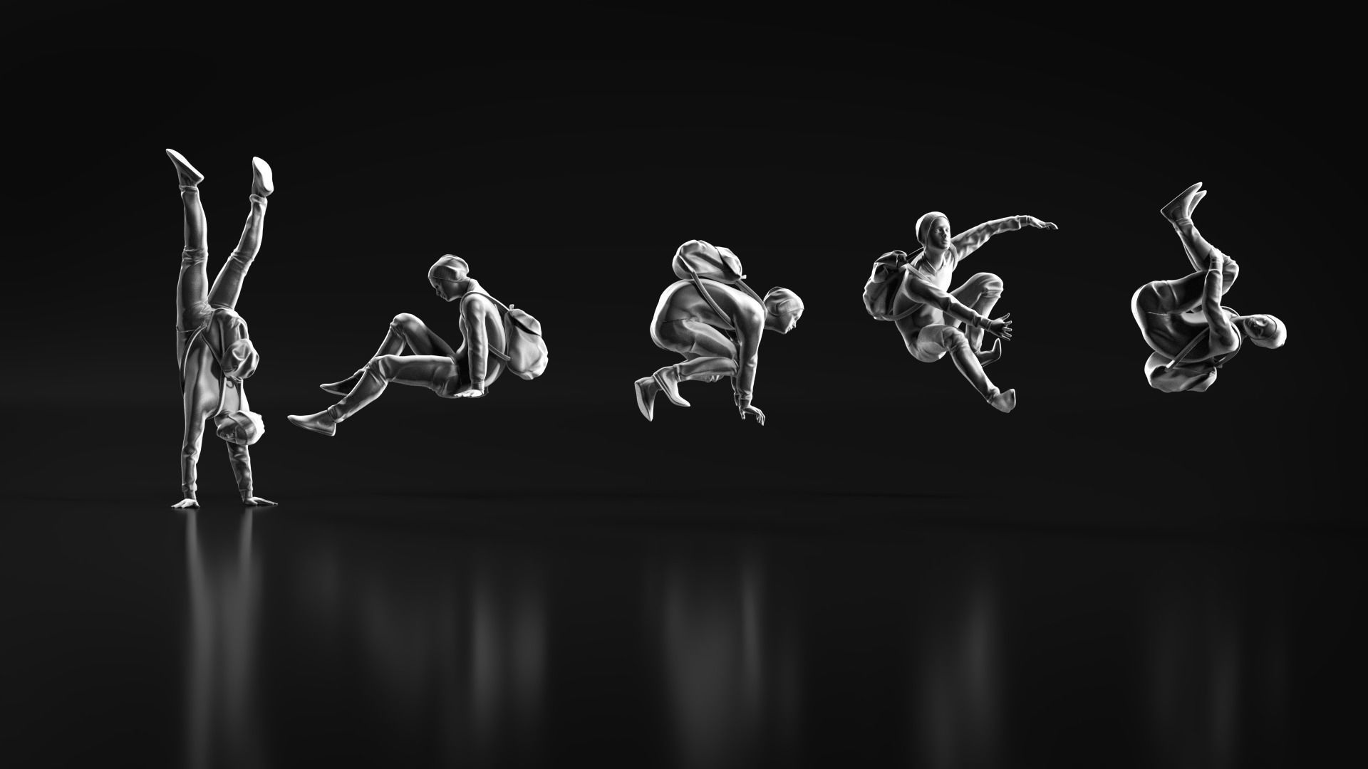 Parkour Boy 3D print model_8