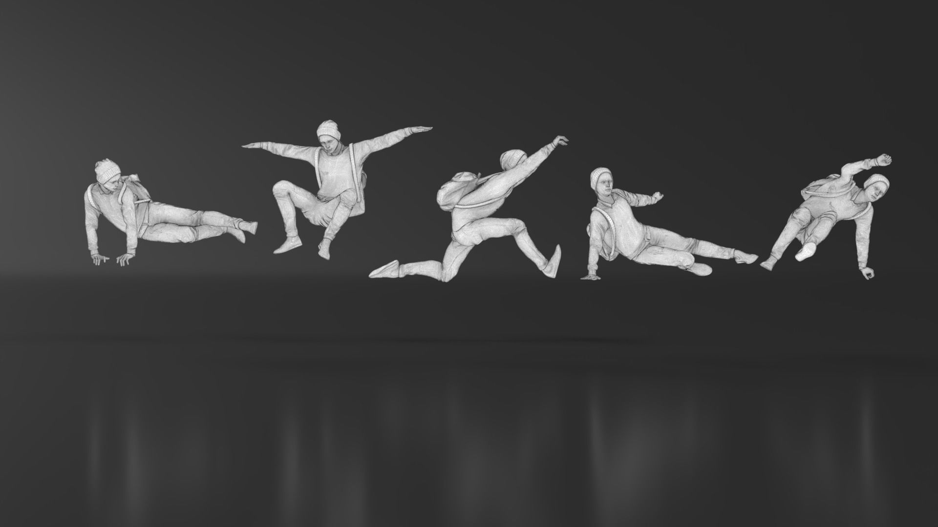 Parkour Boy 3D print model_16
