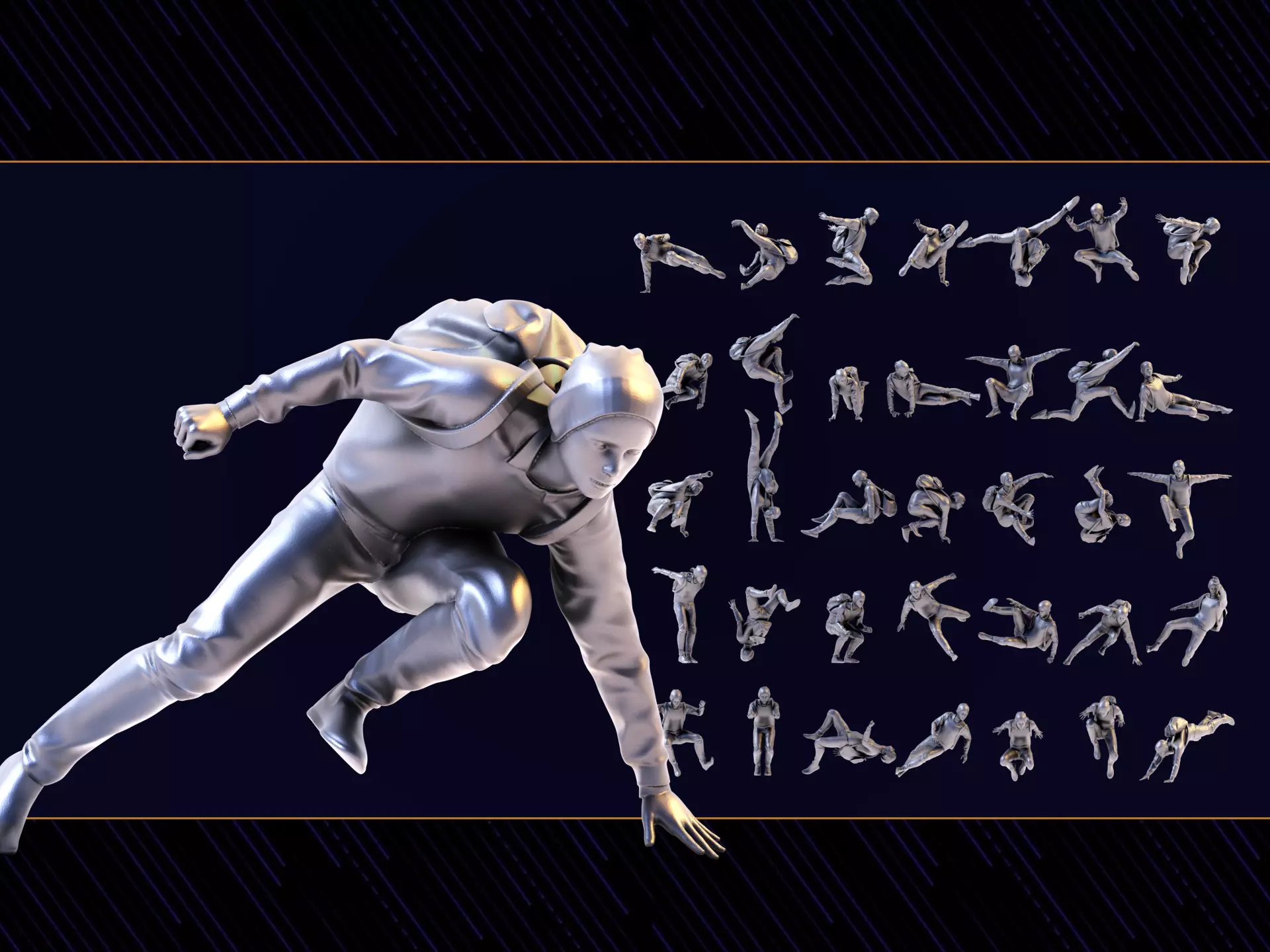 Parkour Boy 3D print model