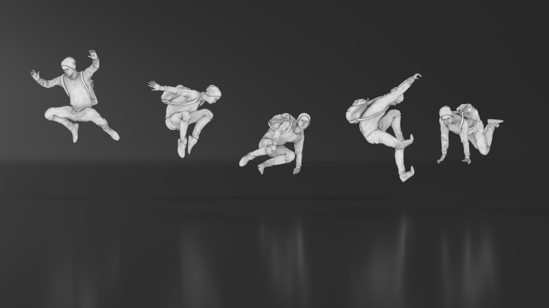 Parkour Boy 3D print model_15