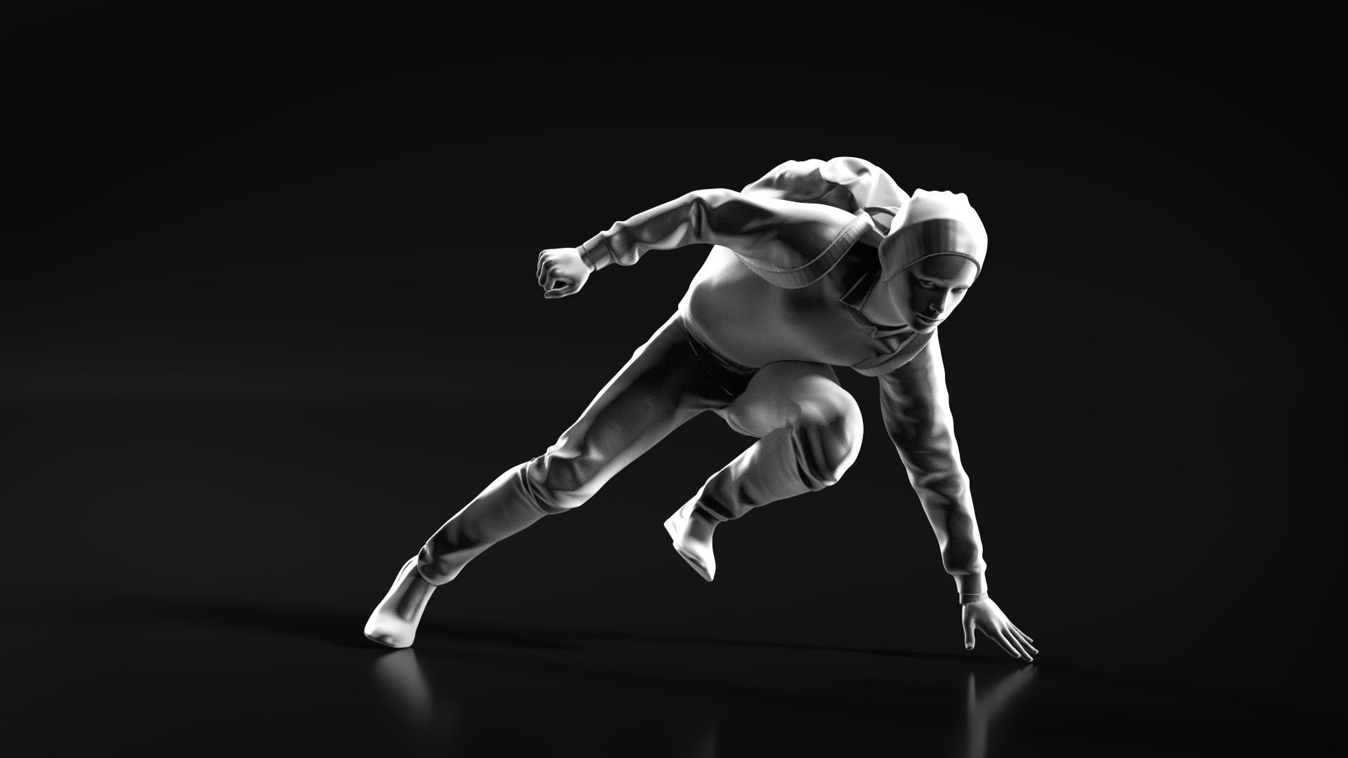 Parkour Boy 3D print model_1