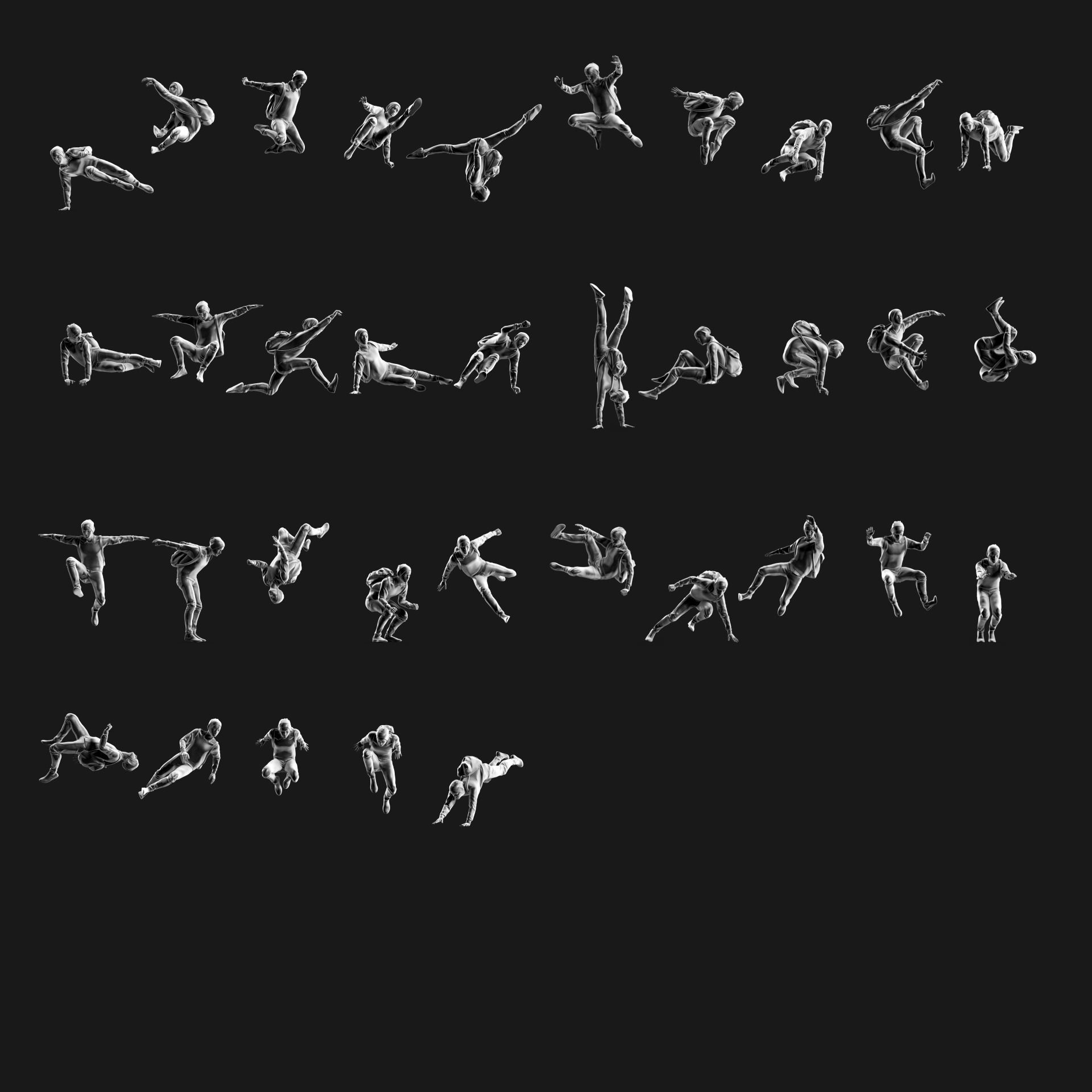 Parkour Boy 3D print model_17